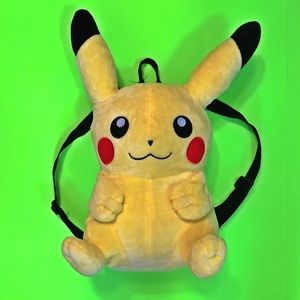 Pokémon Pikachu plush backpack unisex video game